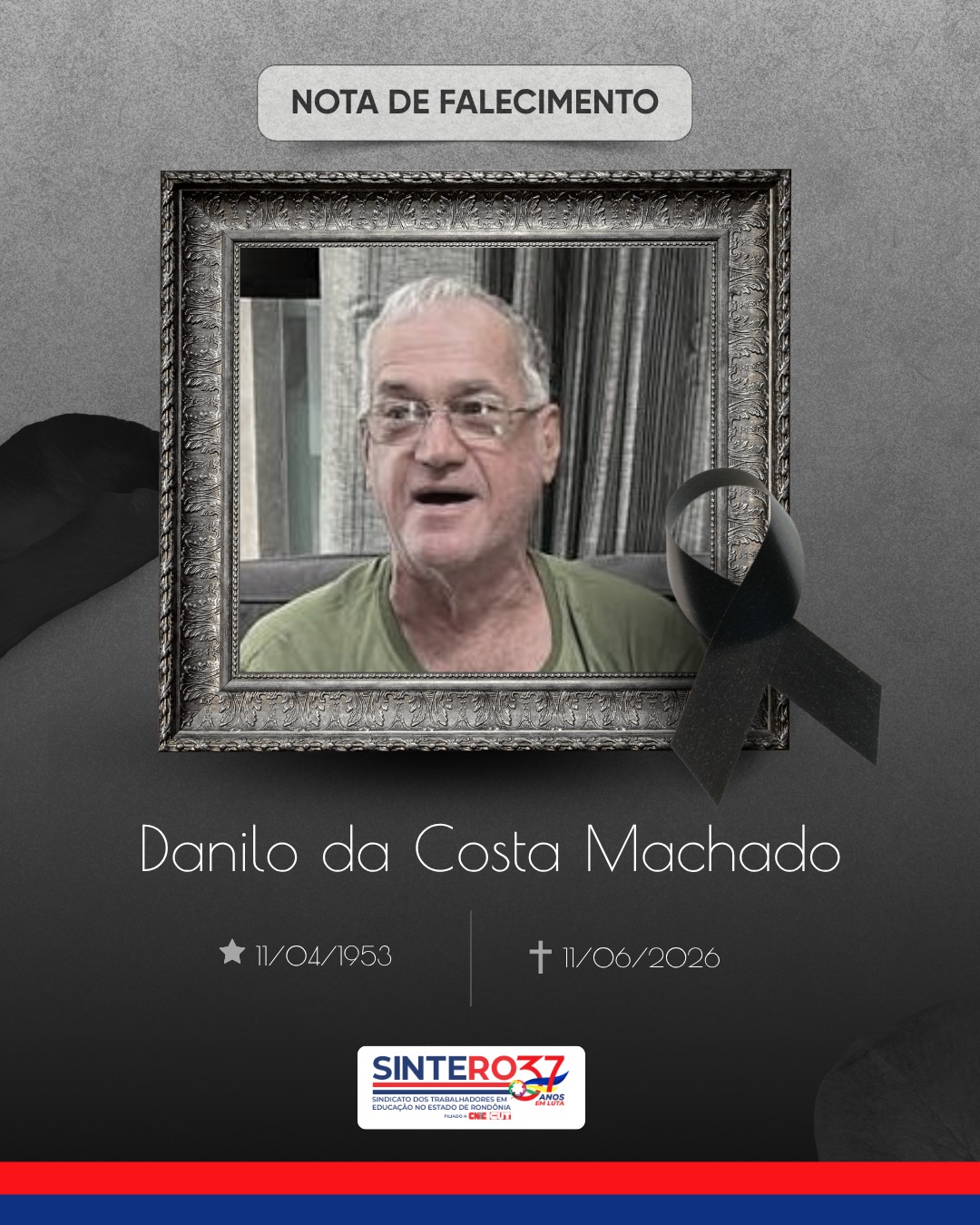 Nota de Pesar - Danilo da Costa Machado