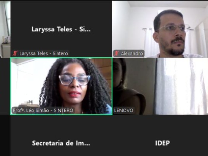 SINTERO se reúne com equipe do Centro Abaitará para ouvir demandas das trabalhadoras e trabalhadores da educação