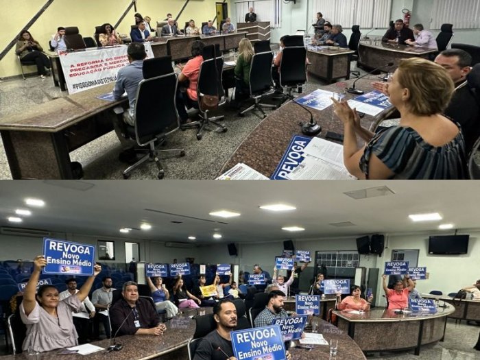 Sintero discute sobre impactos do novo Ensino Médio em audiência pública na Câmara de Porto Velho