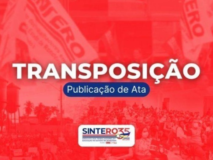 TRANSPOSIÇÃO: Ata nº 36 de 2024 é publicada pela CEEXT