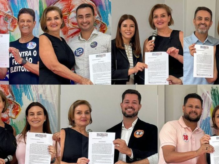 Candidatas/os à Prefeitura de Porto Velho assinam termos de compromisso com a educação durante reunião no SINTERO