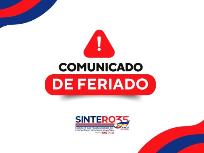 Comunicado de Feriado