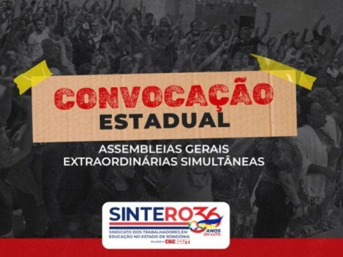 SINTERO convoca categoria para assembleias simultâneas no dia 6 de maio