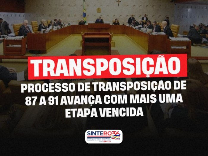 Processo de transposição de 87 a 91 avança com mais uma etapa vencida