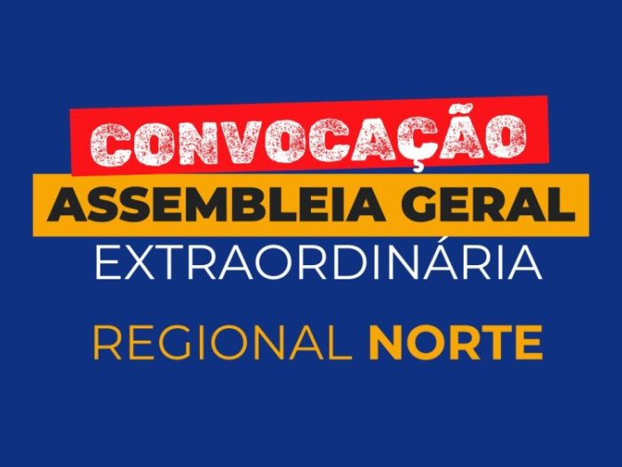 Regional Norte do SINTERO convoca professores/as municipais para Assembleia Geral Extraordinária em Porto Velho