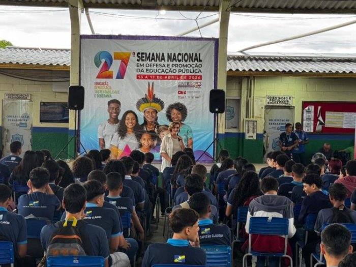 Entre rima e reflexão: SINTERO mobiliza estudantes em defesa da educação pública