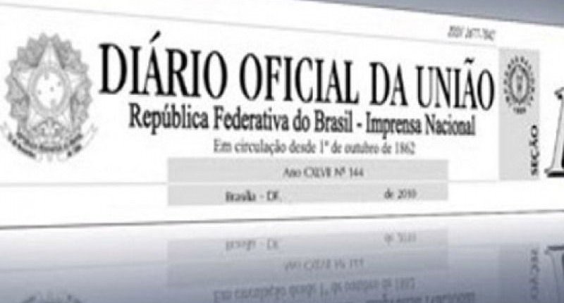 TRANSPOSIÇÃO - Diário Oficial da União publica lista de servidores beneficiados