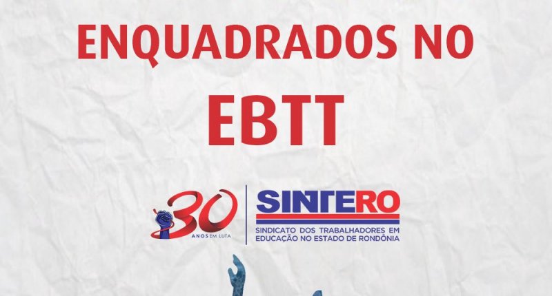Mais 23 professores de Rondônia são enquadrados no EBTT