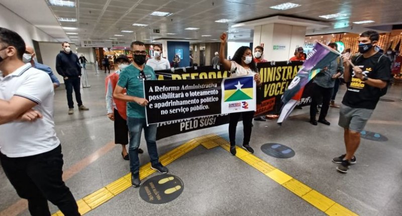 Sintero e demais movimentos sindicais intensificam mobilização contra a Reforma Administrativa em Brasília  