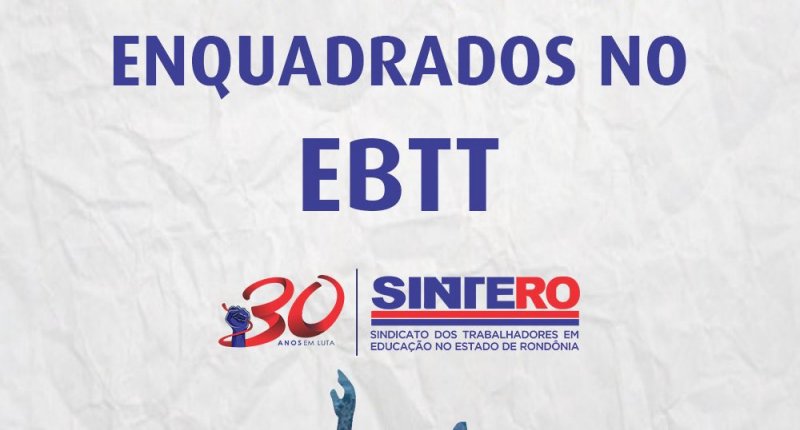 Novos professores de Rondônia são enquadrados no EBTT 