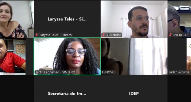 SINTERO se reúne com equipe do Centro Abaitará para ouvir demandas das trabalhadoras e trabalhadores da educação