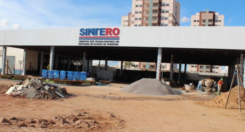 Conclusão da obra de reforma e ampliação da sede social do Sintero deve ser adiada para julho