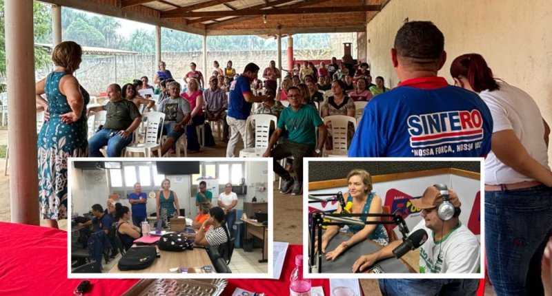 SINTERO realiza Assembleia em Nova Mamoré, visita escola e participa de rádio local em Guajará-Mirim