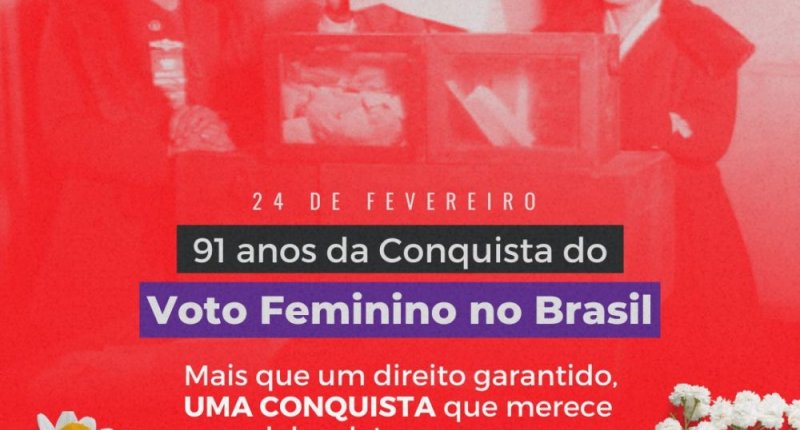 24 de fevereiro - Dia da Conquista do Voto Feminino no Brasil