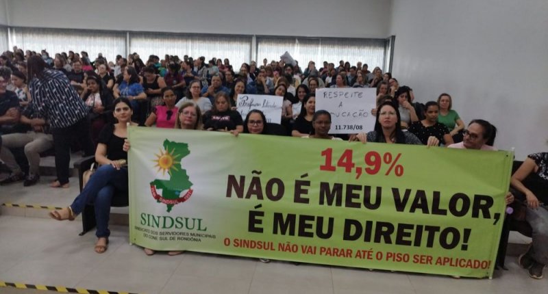 Nota de Apoio - greve dos/as professores/as municipais de Vilhena