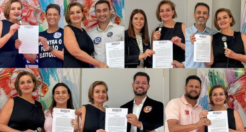 Candidatas/os à Prefeitura de Porto Velho assinam termos de compromisso com a educação durante reunião no SINTERO