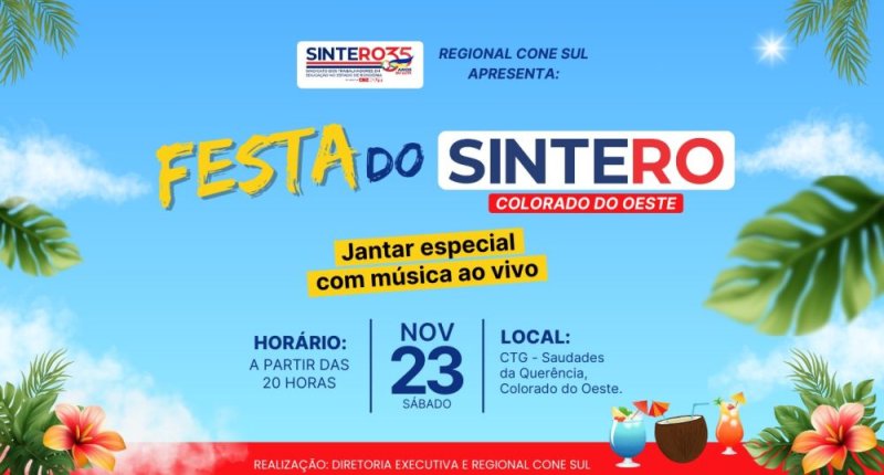 SINTERO convida a categoria para jantar especial em Colorado