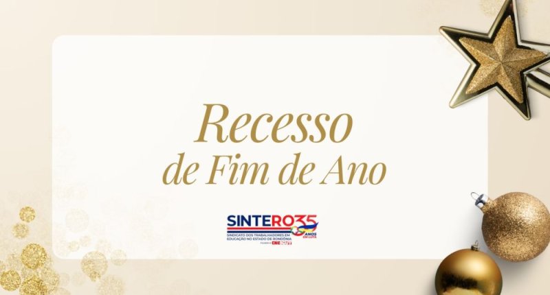 SINTERO informa sobre recesso e horários de funcionamento em janeiro