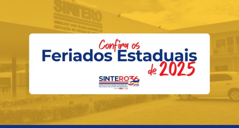 Confira os feriados e pontos facultativos de Rondônia em 2025