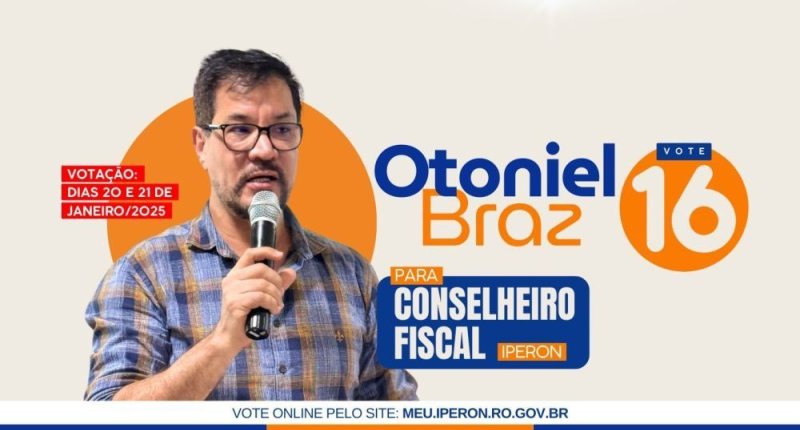 Otoniel Braz Odorico: o candidato da educação para conselheiro fiscal do IPERON