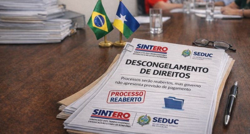 SINTERO realiza tratativas com a SEDUC sobre descongelamento de direitos 