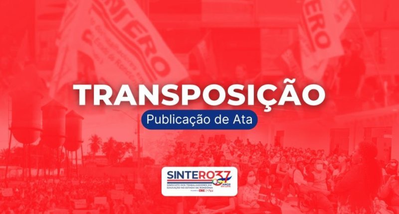 TRANSPOSIÇÃO: Ata nº 04  de 2026 foi publicada pela CEEXT