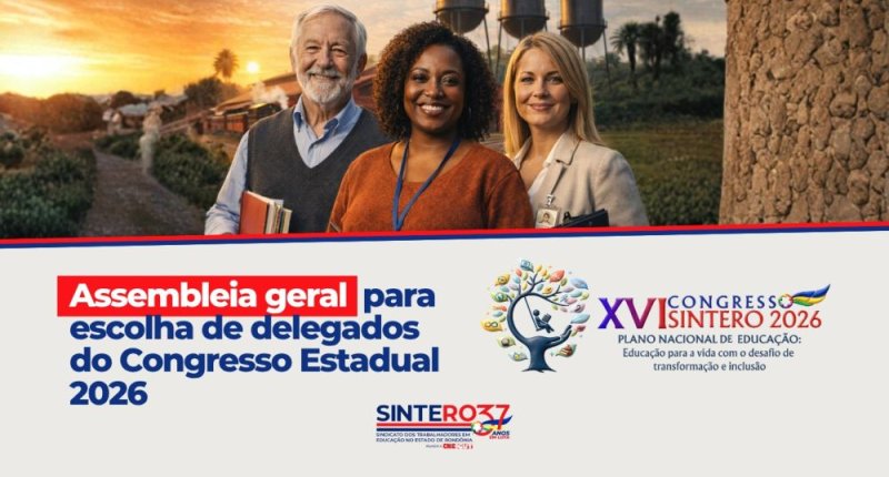 15 de abril: Regional Norte convoca assembleia geral para escolha de delegados do Congresso Estadual 2026